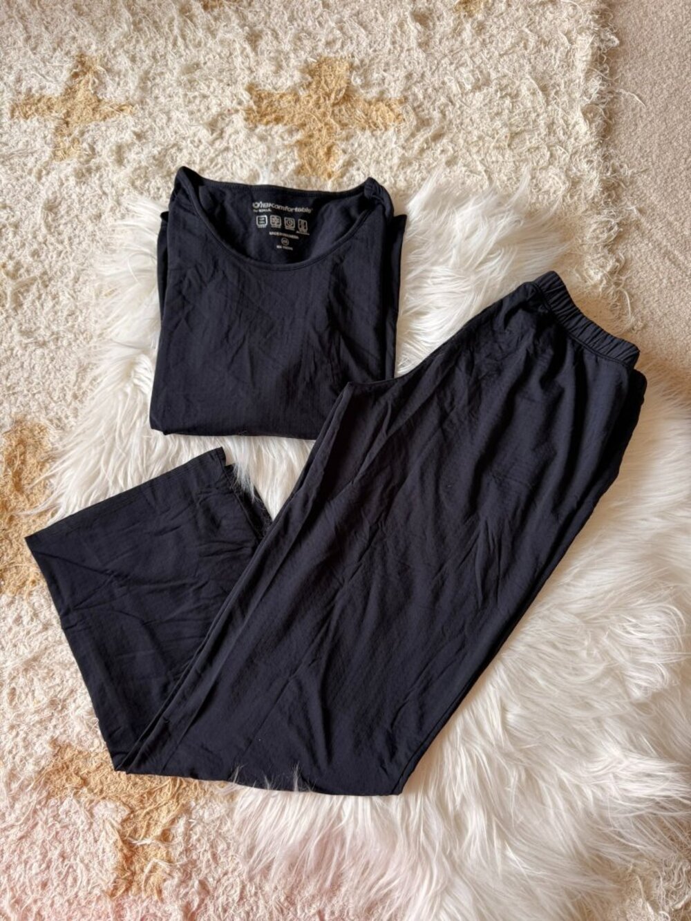 NWT Ibkul Women's Cooling Black Pajama Set XS - Picture 3 of 12